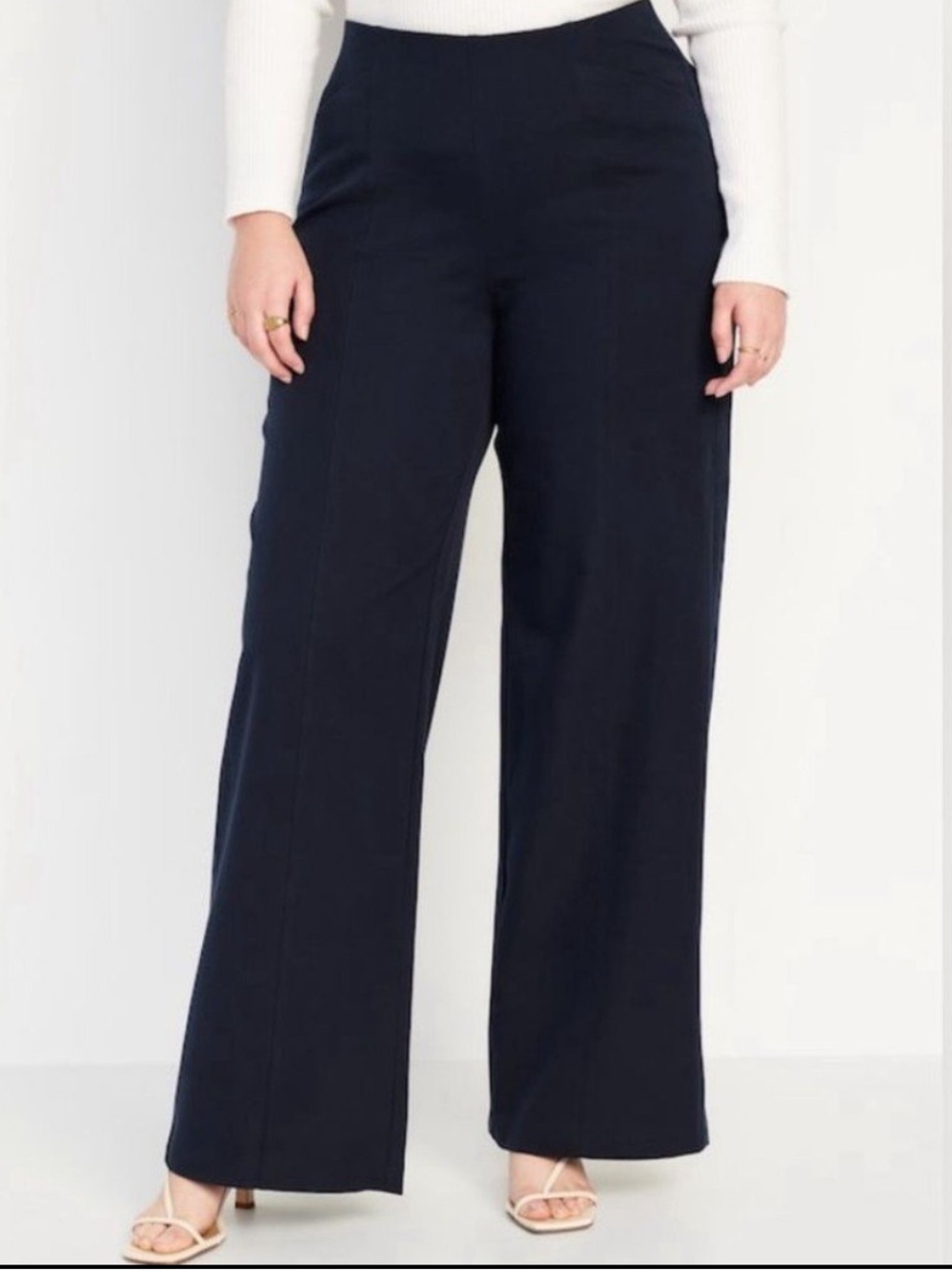 Old Navy High-Waisted Pixie Wide-Leg Navy Pants Sz XL